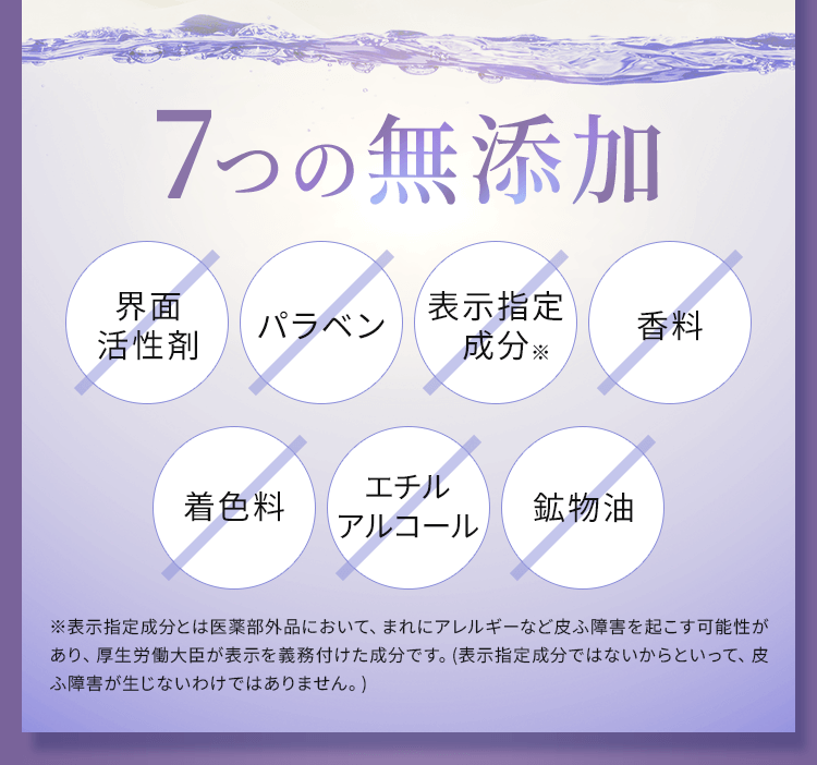 7つの無添加